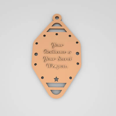 Your Resilience Is Your Secret Weapon Cute Keychain
