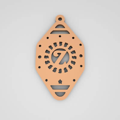 Z Initial Monogram Stylish Keychain