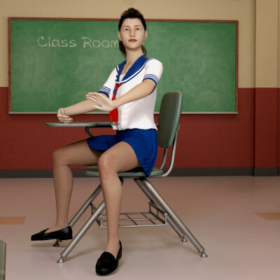 School Uniform for Genesis 8 Female
