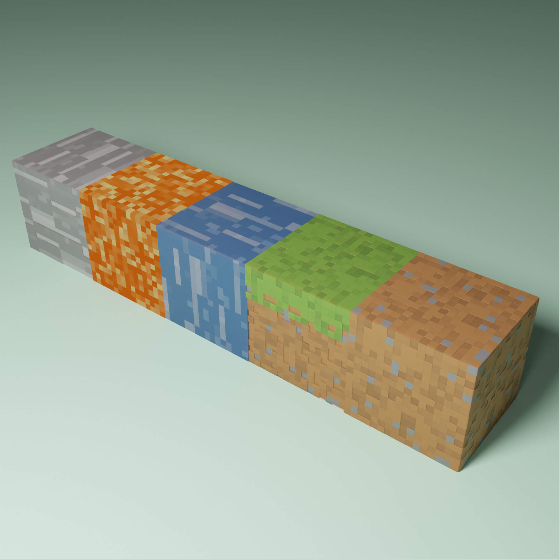 10 Minecraft Cubes - Daz Content by player11en