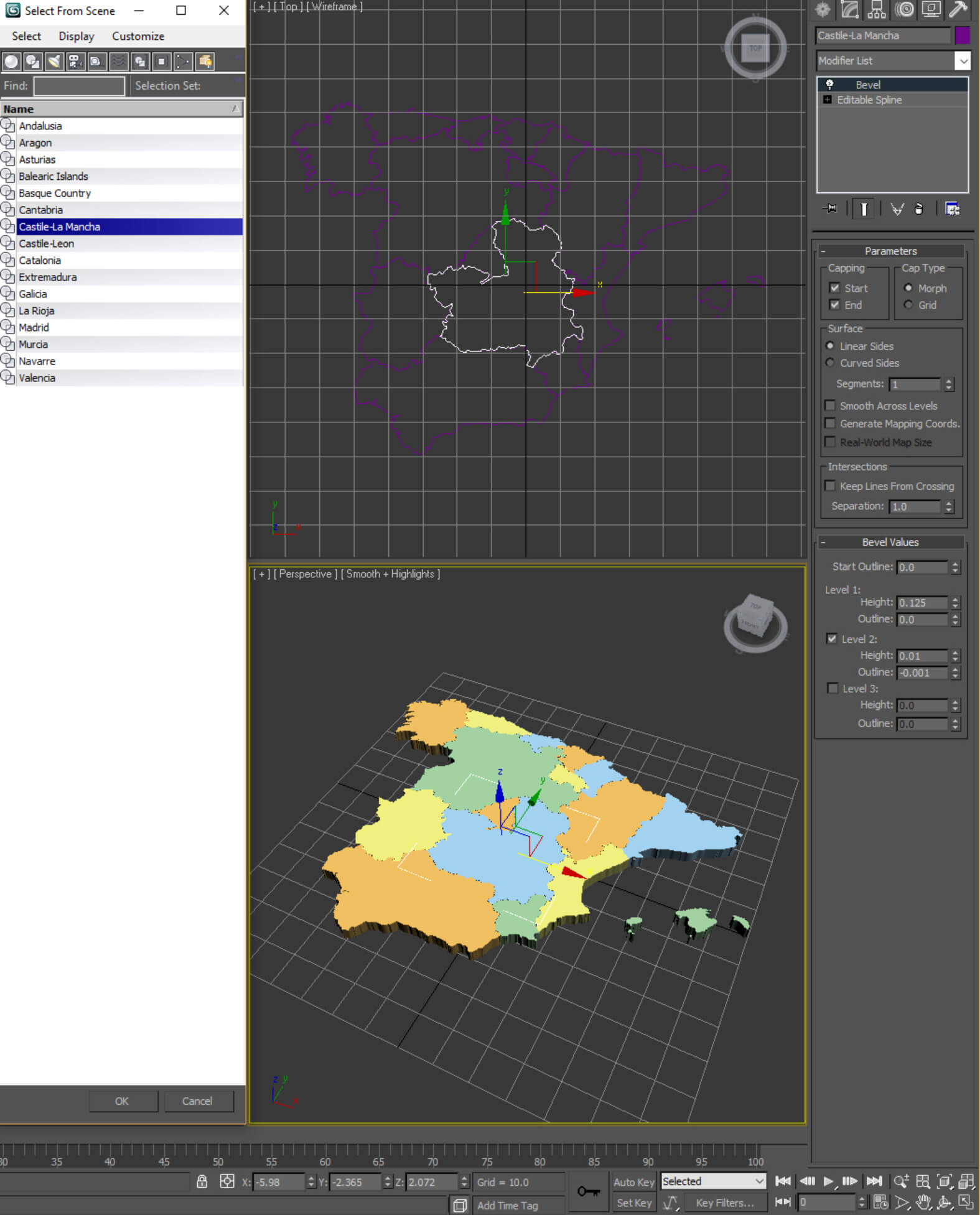 Map of Spain - 3D Model by Plutonius3d