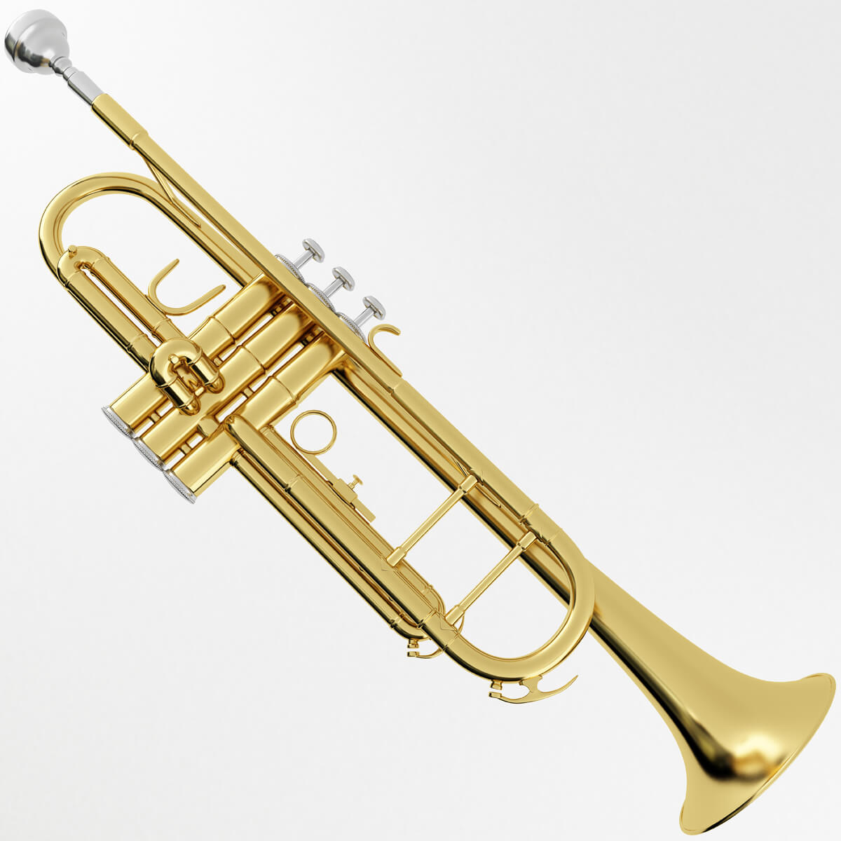 Trumpet Musical Instrument - 3D Model by Plutonius3d