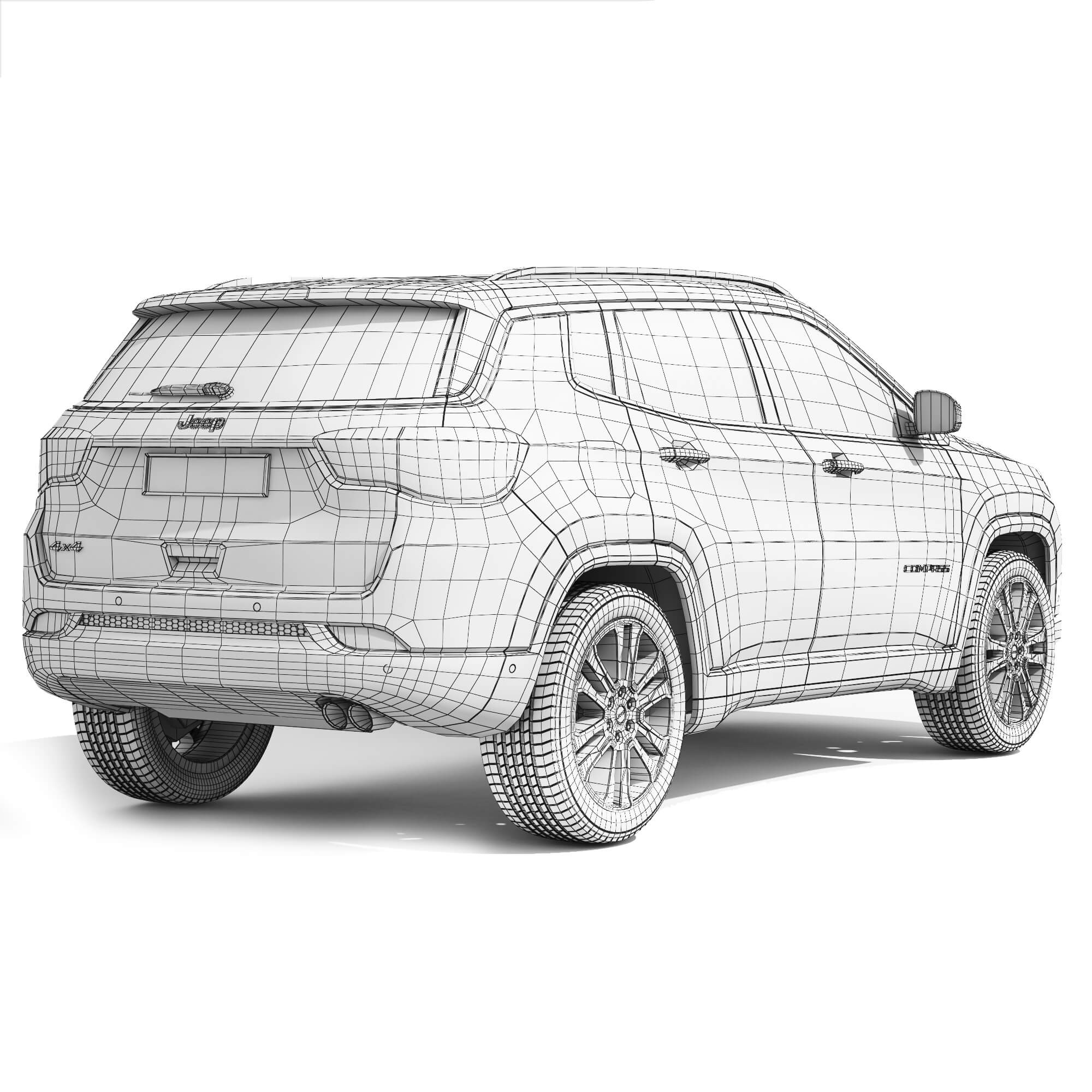 Jeep Compass 2020 3D Model by podshyvalov