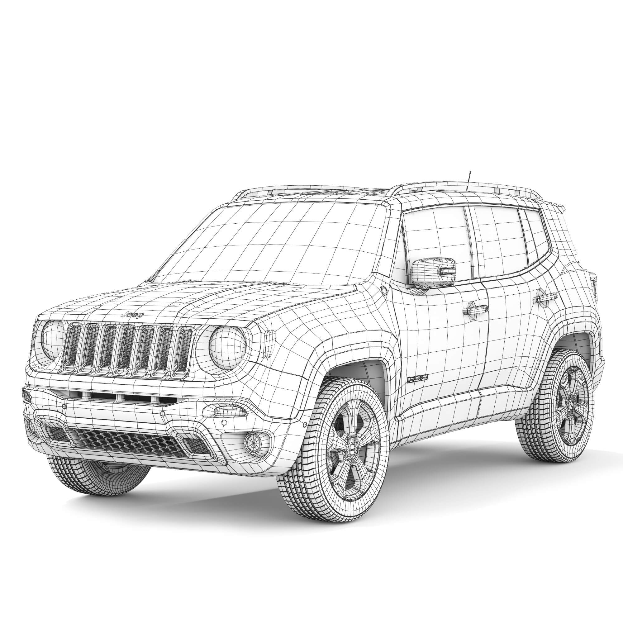 Jeep Renegade Trailhawk 2016 3D Model by podshyvalov