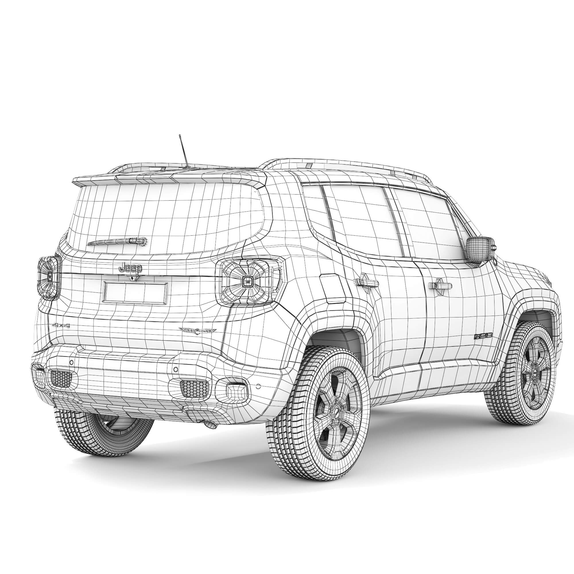 Jeep Renegade Trailhawk 2016 3D Model by podshyvalov