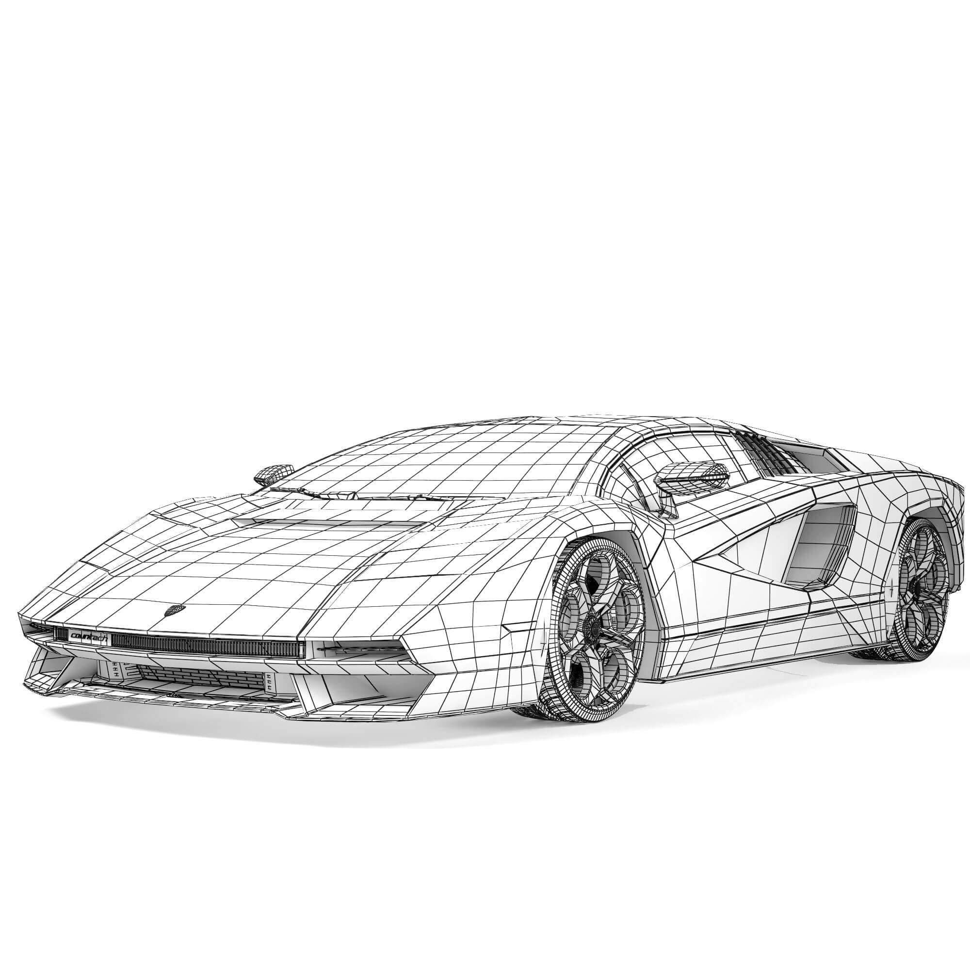 Lamborghini Countach LPI 800-4 2021 3D Model by podshyvalov