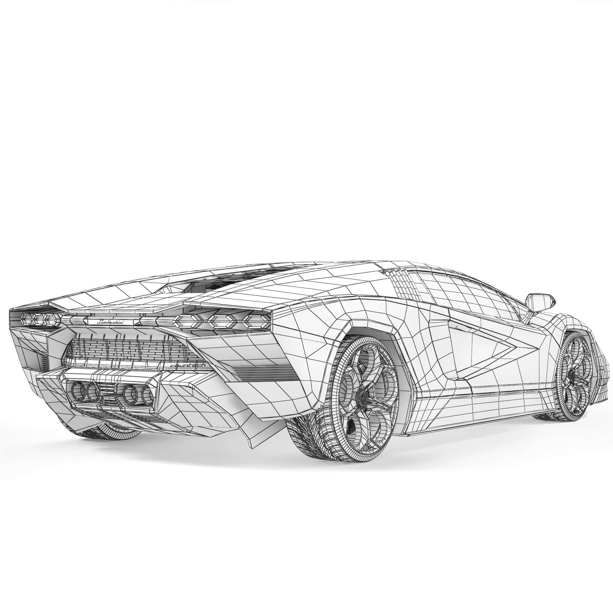 Lamborghini Countach LPI 800-4 2021 3D Model by podshyvalov