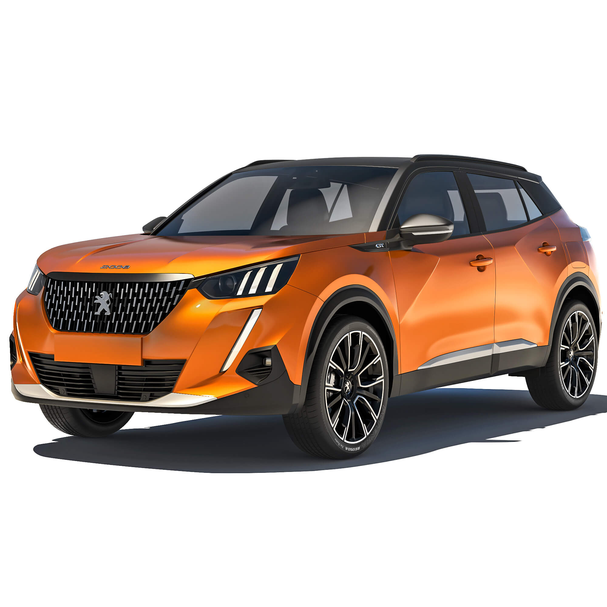  Peugeot 2008 GT 2020 - 3D Model by podshyvalov Illustration 