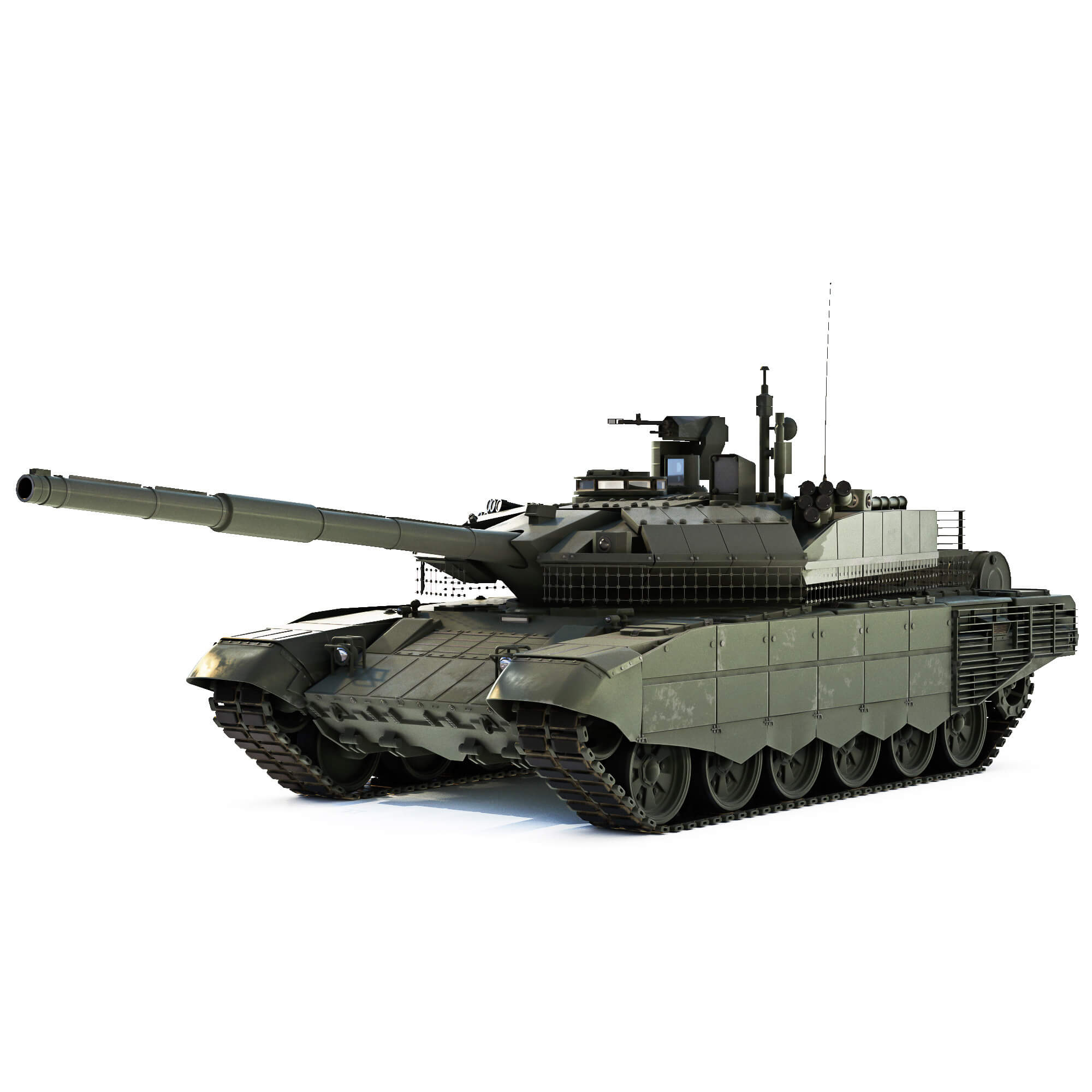 Tank T-90M 2020 3D Model by podshyvalov
