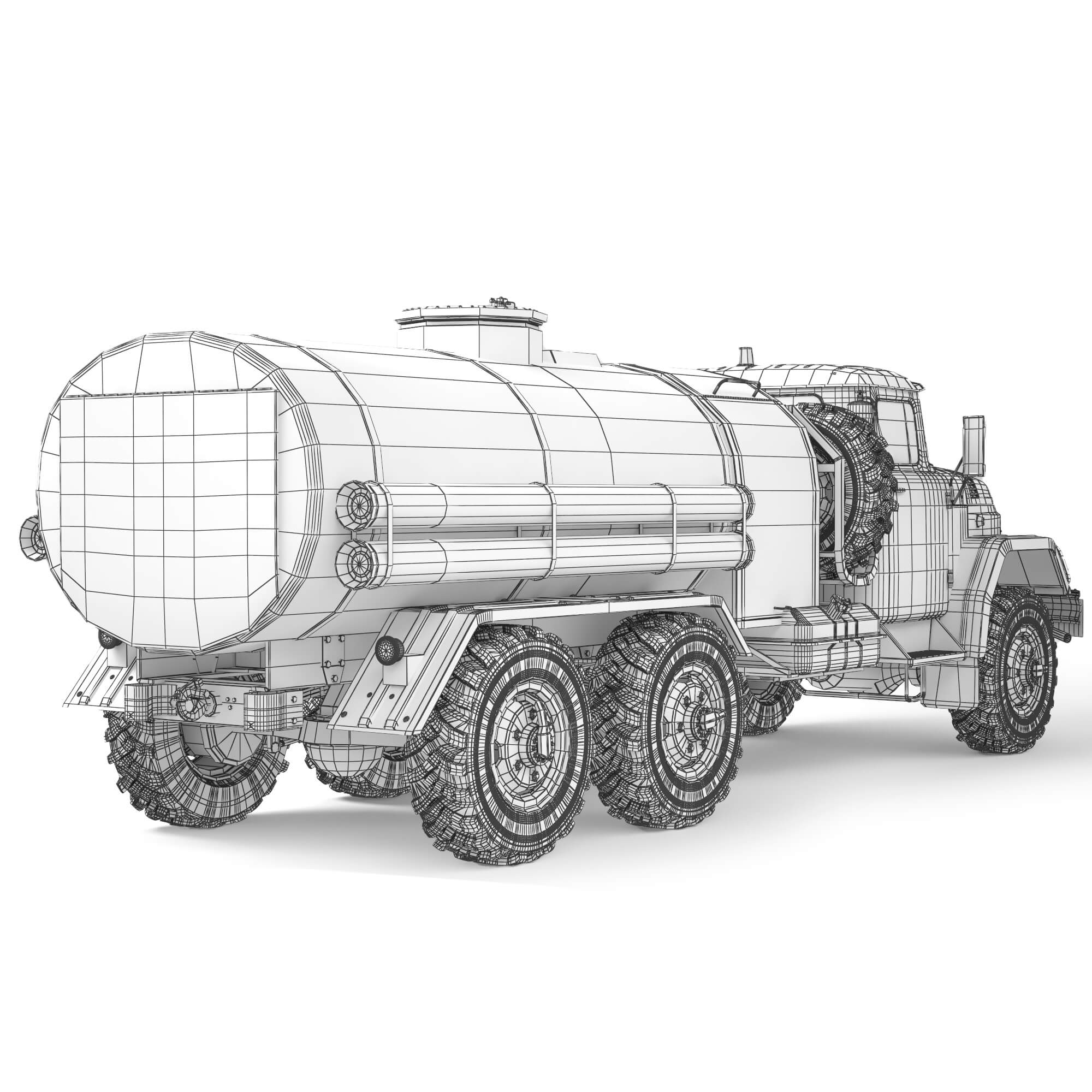 ZiL 131 ATZ-4 1975 3D Model by podshyvalov