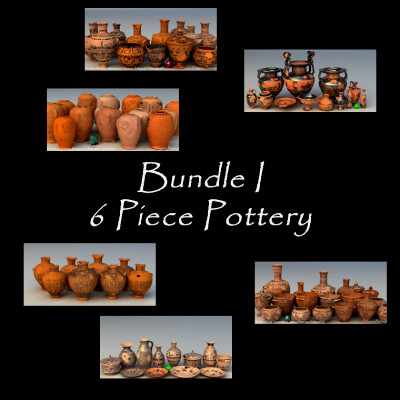 Bundle I 6 Piece Pottery