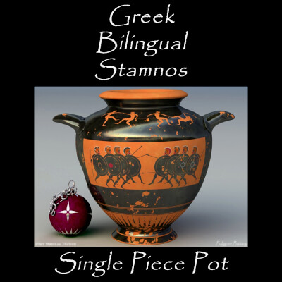 Greek Bilingual Stamnos Single Piece Pot