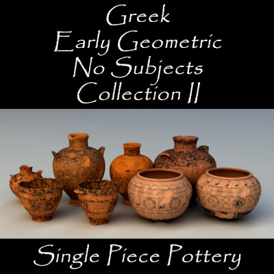 Greek Early Geometric No Subjects Co II Single Piece Pottery