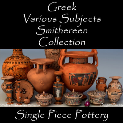 Greek Various Subjects Smithereens Col Single Piece Pottery