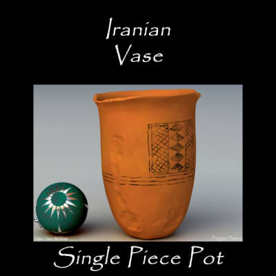 Iranian Vase Single Piece Pot