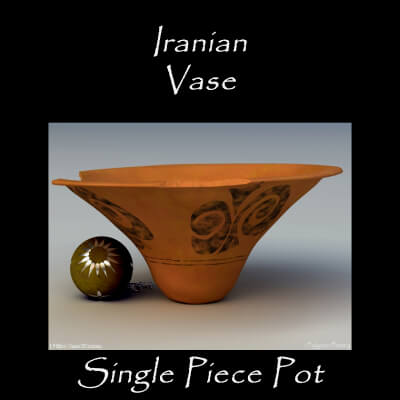 Iranian Vase Single Piece Pot