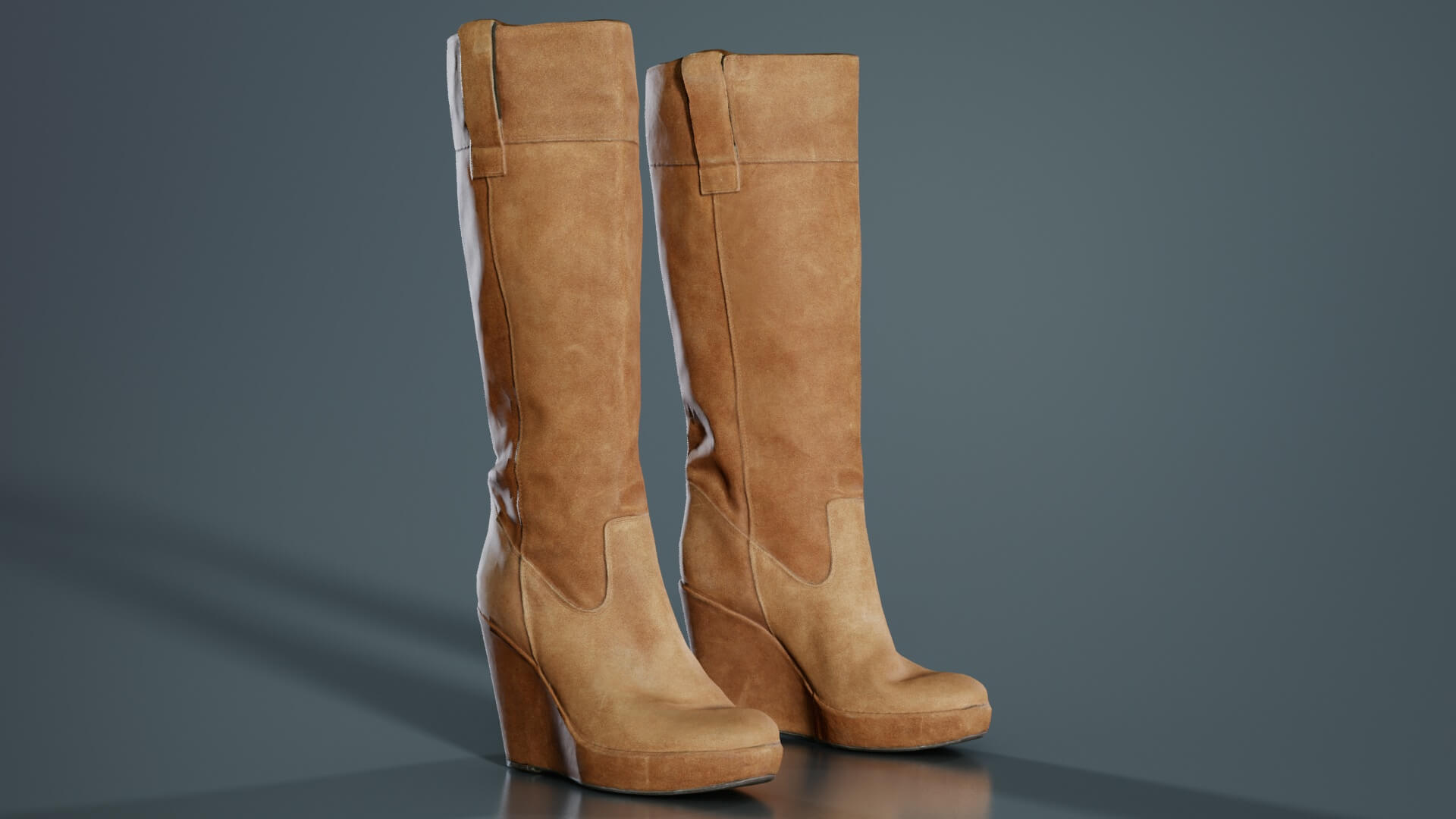 Brown Sleeve Boot - 3D Model by Polygonal Miniatures