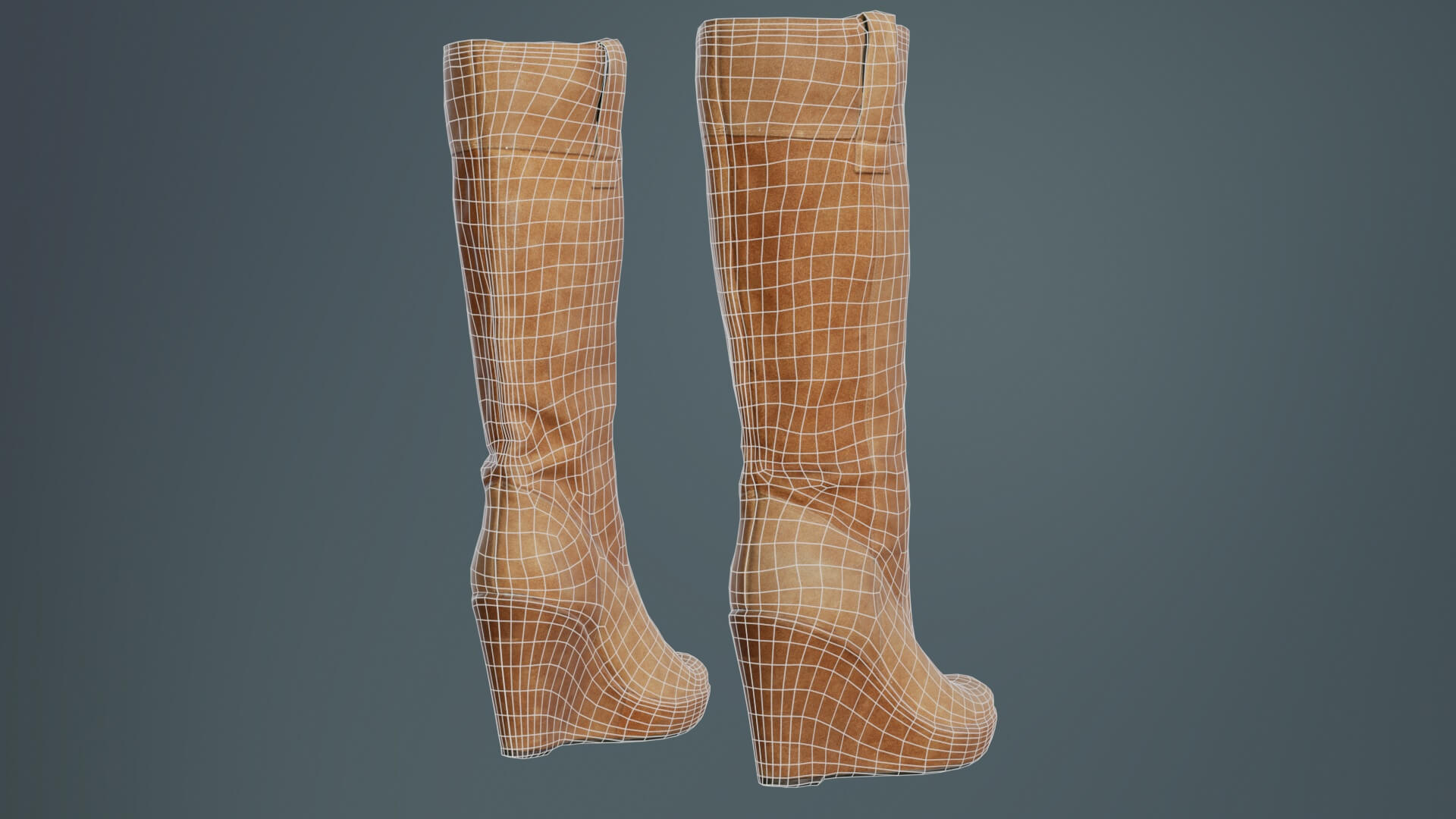 Brown Sleeve Boot - 3D Model by Polygonal Miniatures