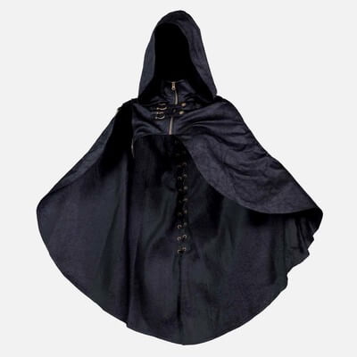 Cracked Leather Riding Cape - 3D Model by Polygonal Miniatures