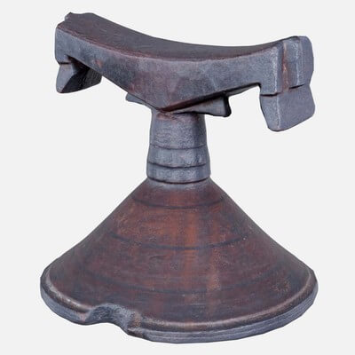 Headrest Africa Wood Furniture Prop 13