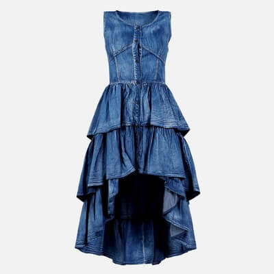 Jeans Layer Dress - 3D Model by Polygonal Miniatures