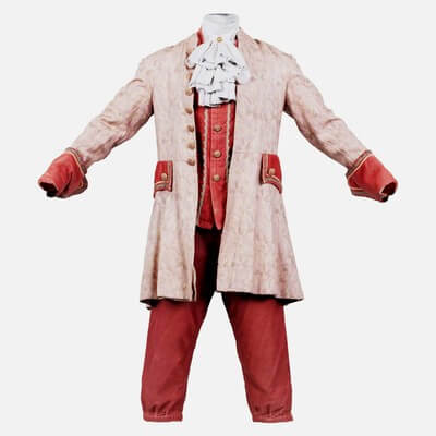 Leaf Decorated Historic Costume