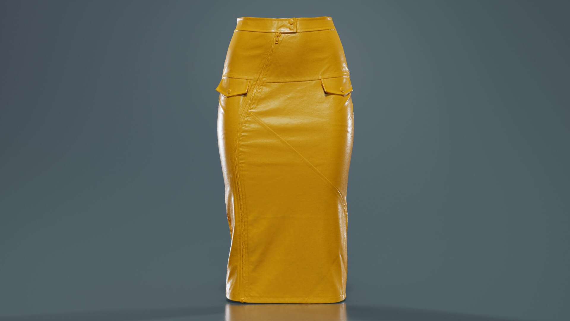 Jupe Crayon En Cuir D'agneau ALEXANDRE VAUTHIER - Taille 4, Couleur Noire, Fermeture éclair, Neuve Sans étiquettes
