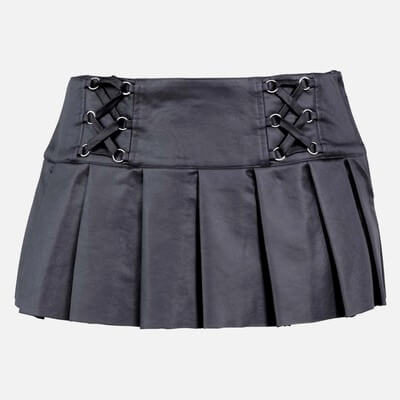 Plaid Laces Skirt