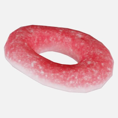 Ring Shape Red Red Ring - 3D Model by Polygonal Miniatures