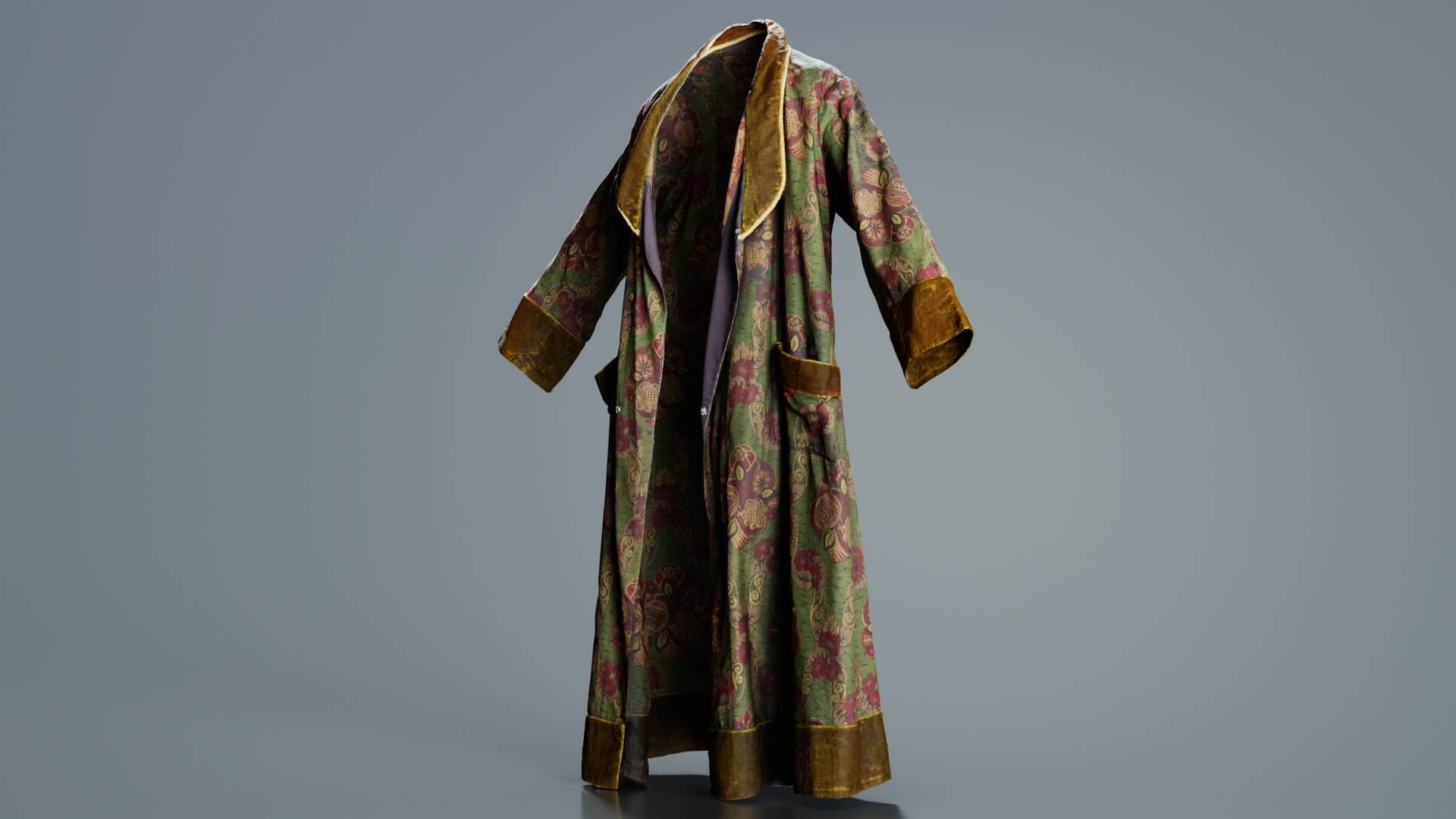 Robe Historic Detailed Open - 3D Model by Polygonal Miniatures