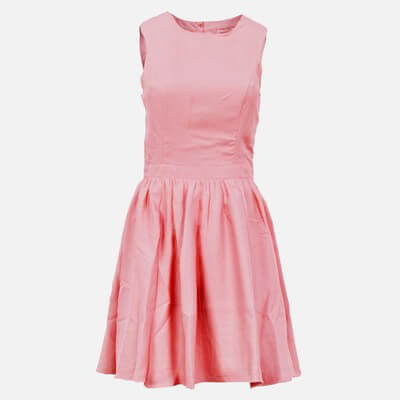 Salmon Plaid Dress
