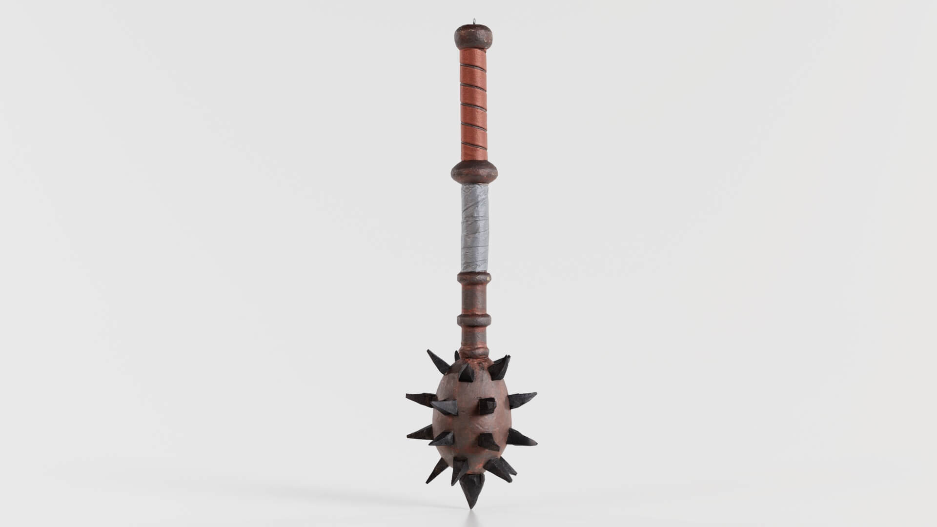 Rectangular Spiky Club Spiky Club - 3D Model by Polygonal Miniatures