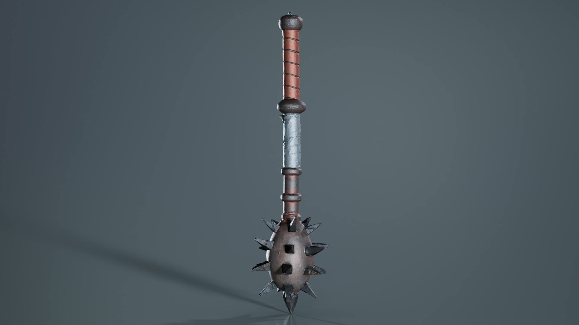 Rectangular Spiky Club Spiky Club - 3D Model by Polygonal Miniatures