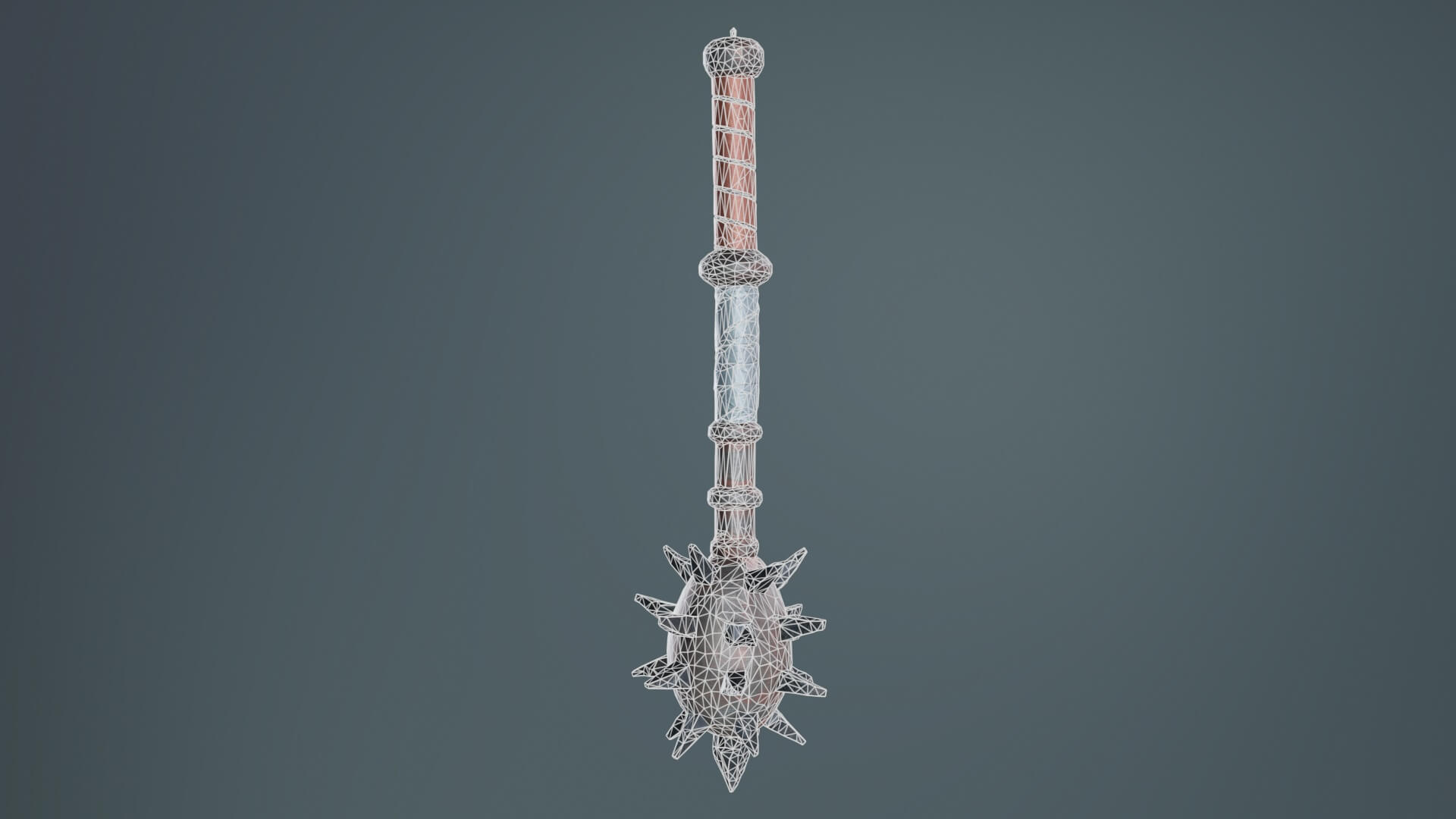 Rectangular Spiky Club Spiky Club - 3D Model by Polygonal Miniatures