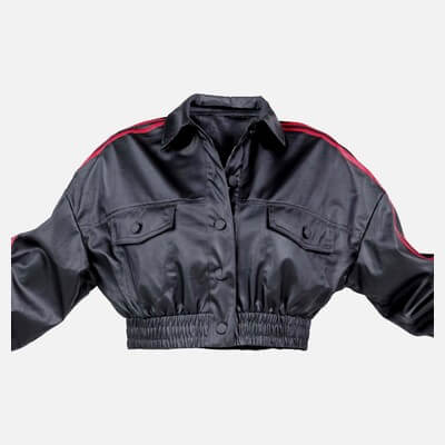 Stripy Leather Jacket