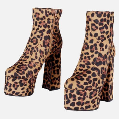 Tiger Block Heels