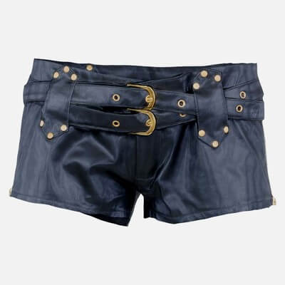 Tiny Leather Short Gold