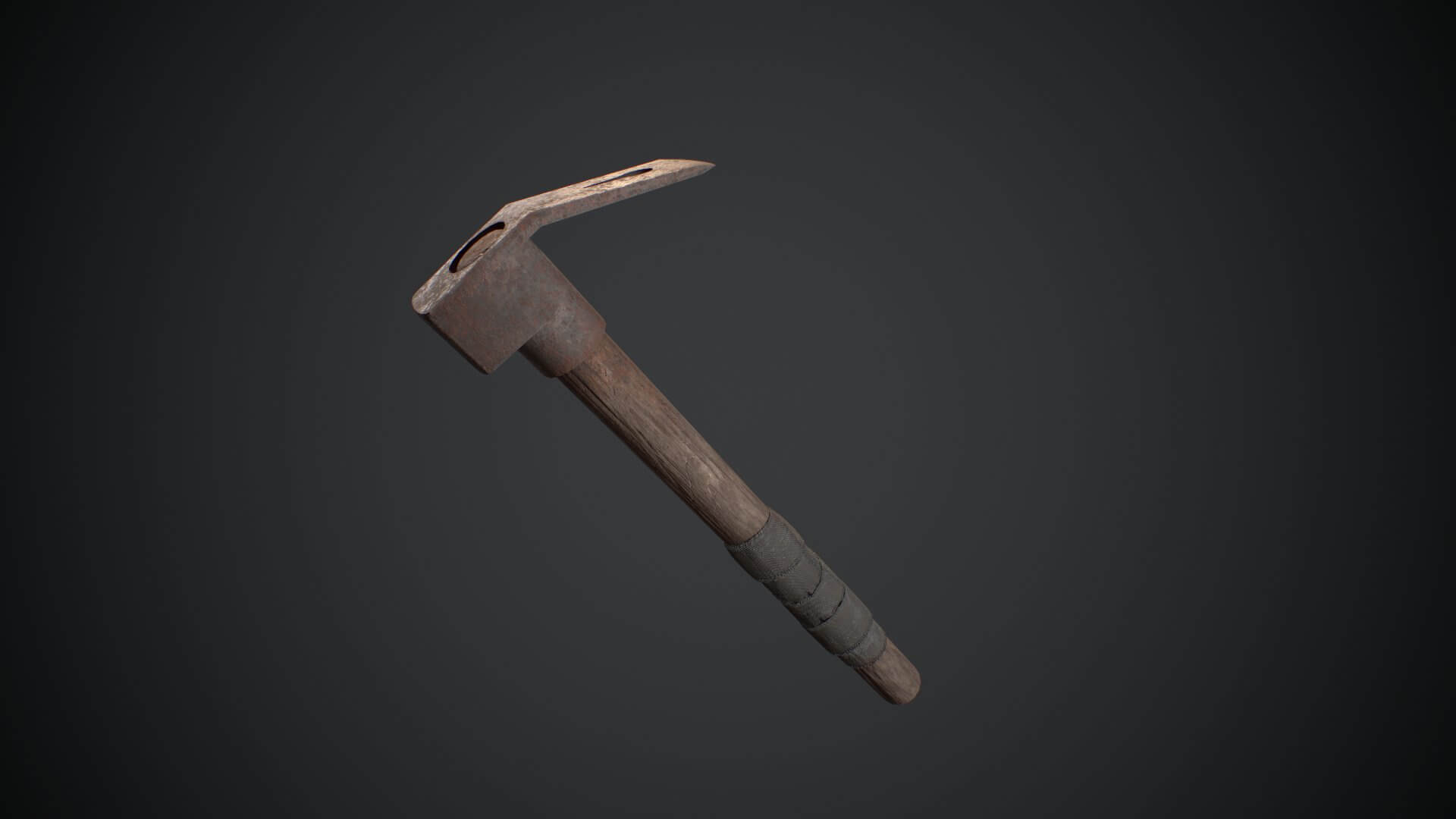 Rusted Old Hammer 3D Model by polygun