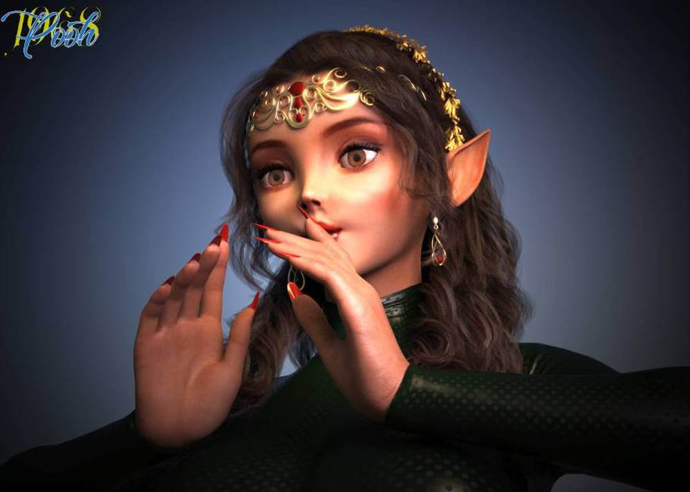 Nadia - 157 3D Render, Digital Art by pooh68