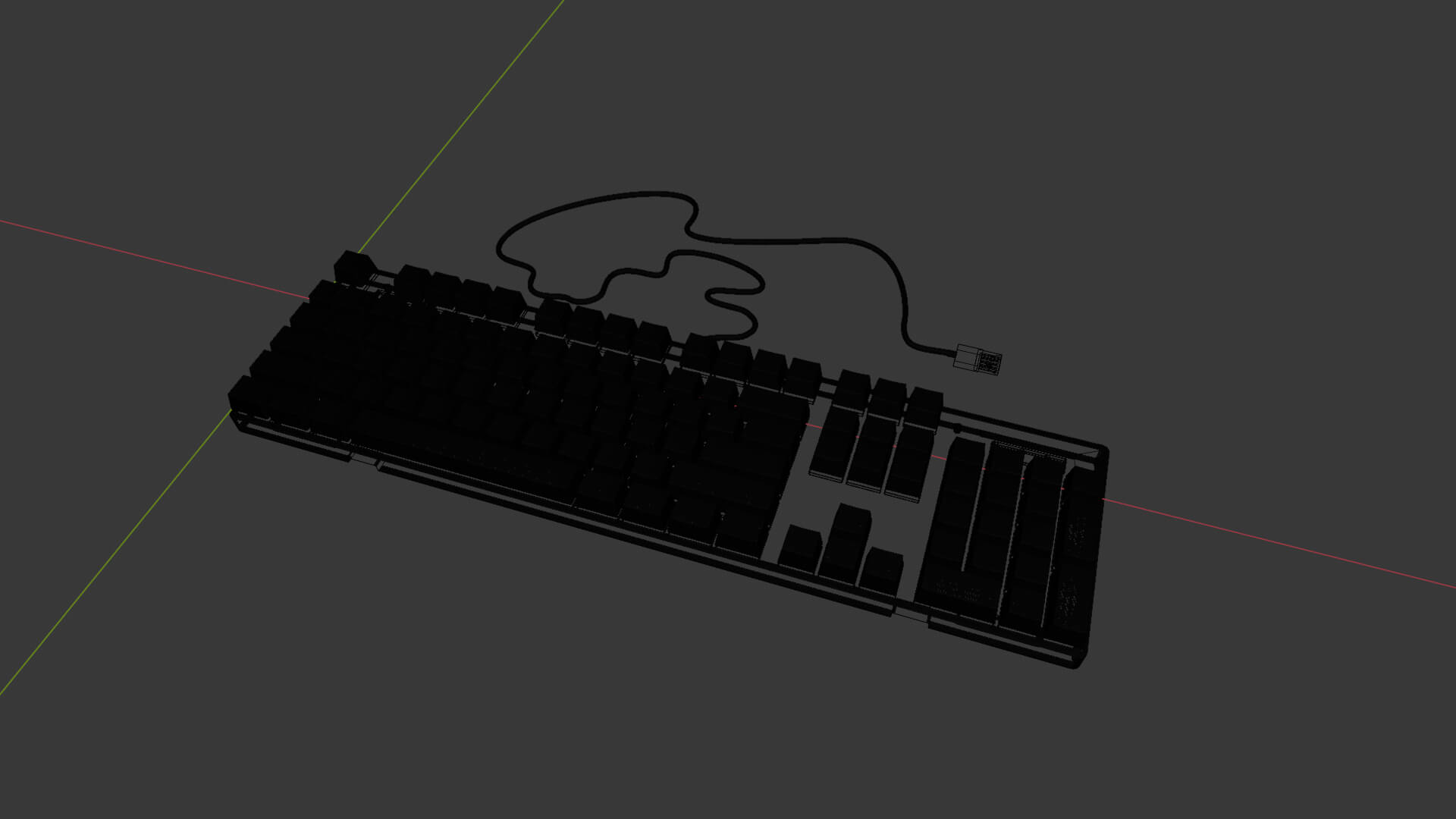 Simple Keyboard - 3D Model by PR-BERMOD