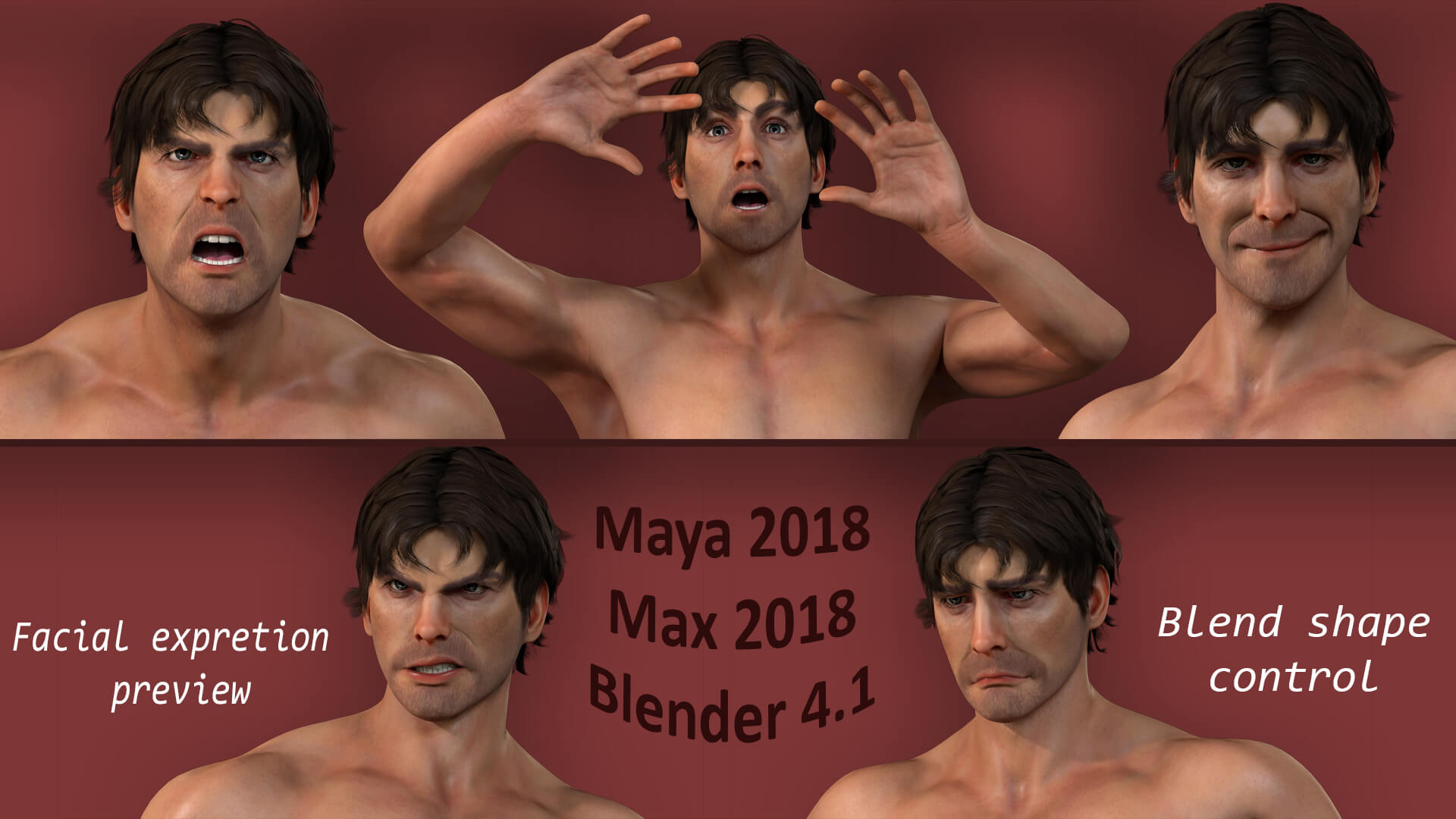 Male Base Rig - 3D Model by Pradipta