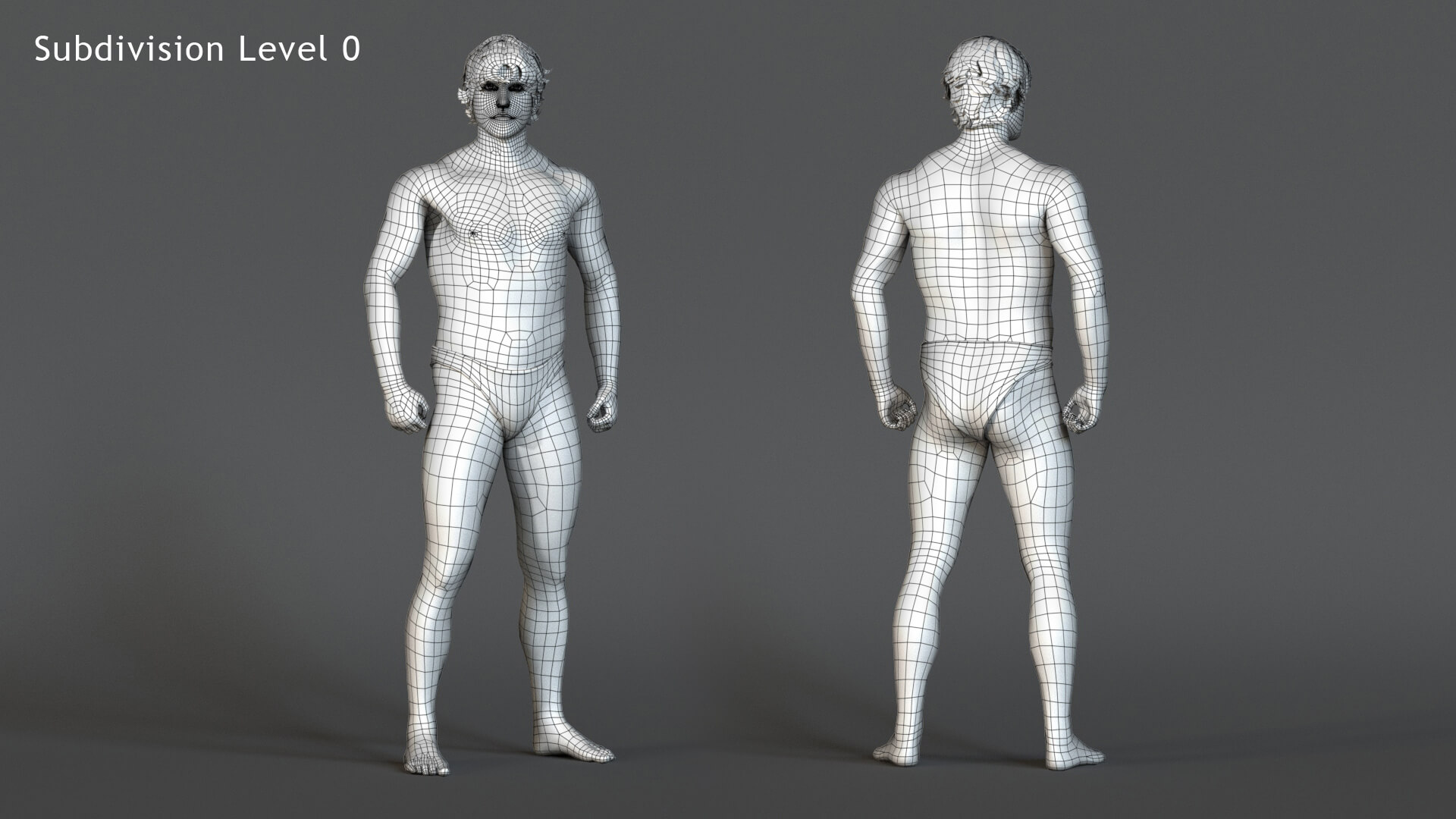Male Base Rig - 3D Model by Pradipta