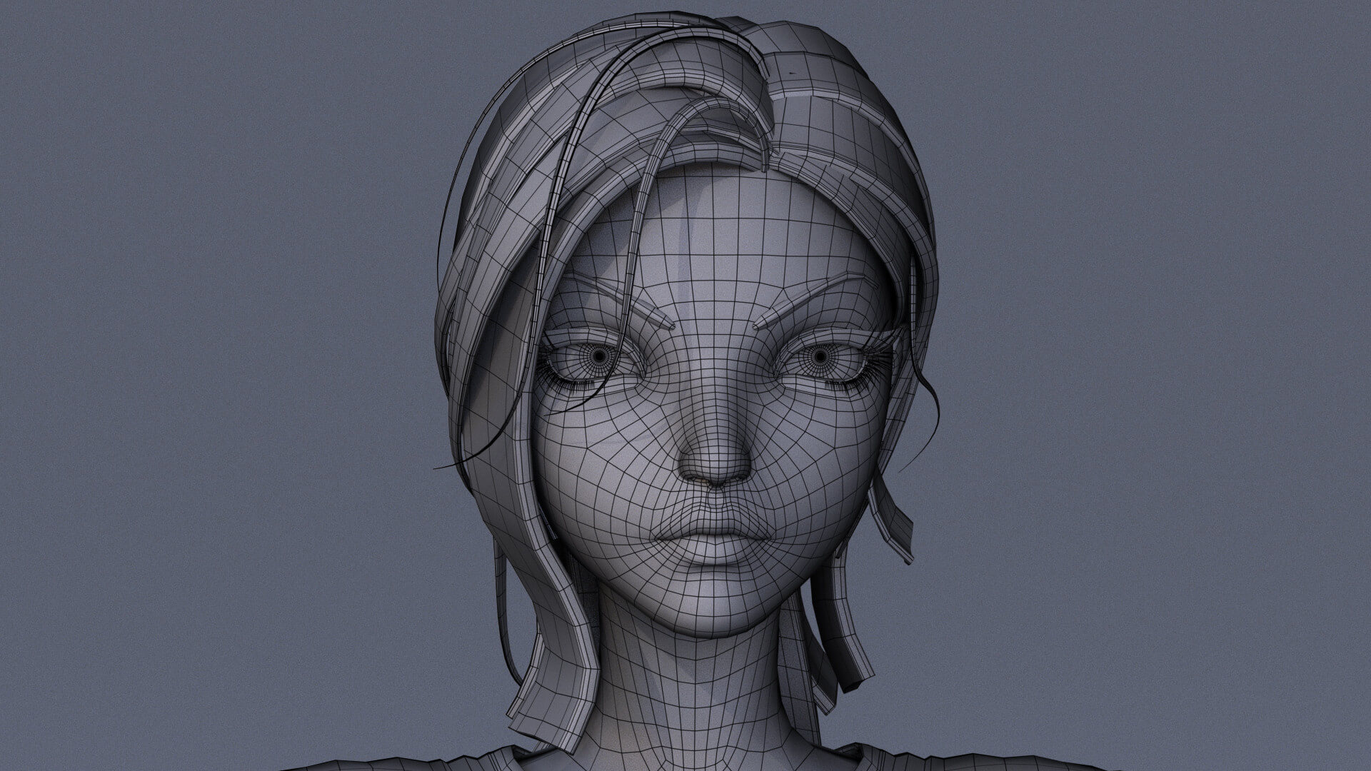Violet Cartoon Rig V3 3D Model by Pradipta