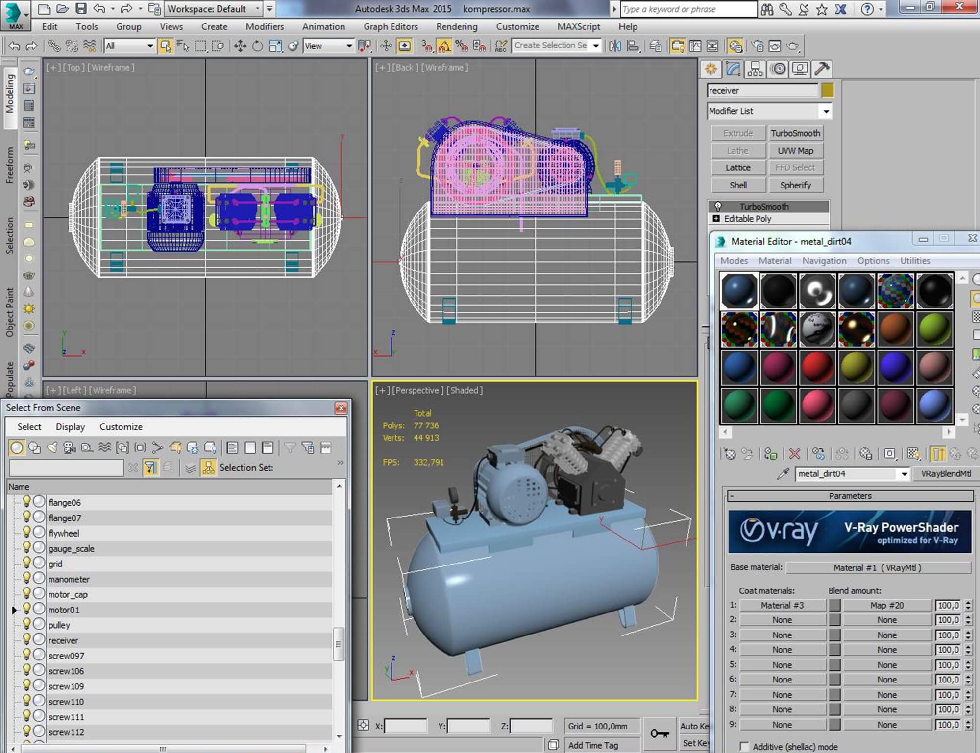 Compressor K22 3D Model by pressformer