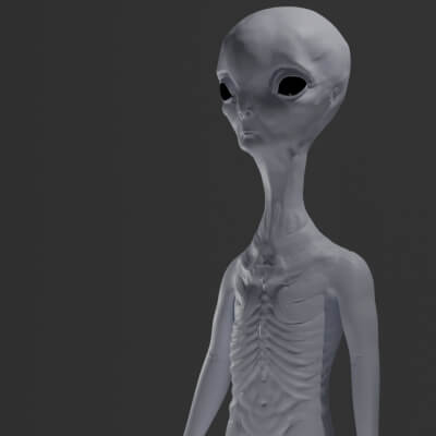 Grey Alien by Primate Alpha