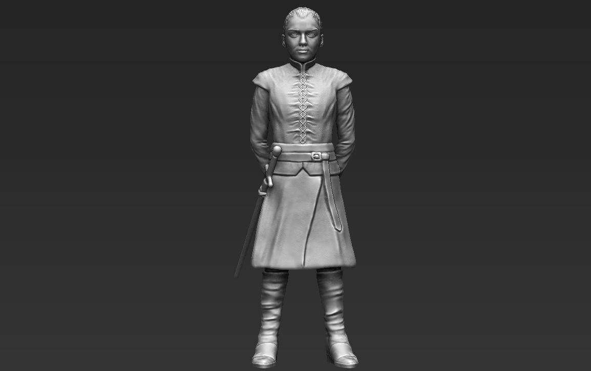 Arya Stark (Full Color) - 3D Model by PrintedReality