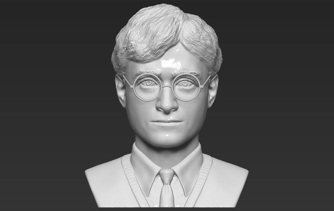 Harry Potter Bust (Full Color) 3D Model by PrintedReality