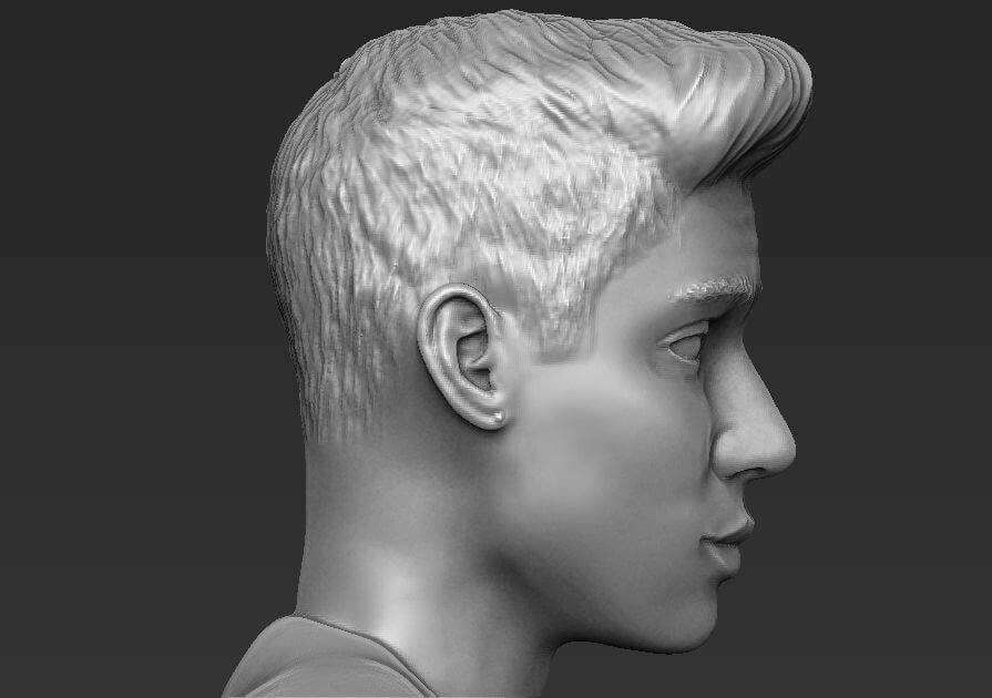 Justin Bieber 3D Print Model by PrintedReality