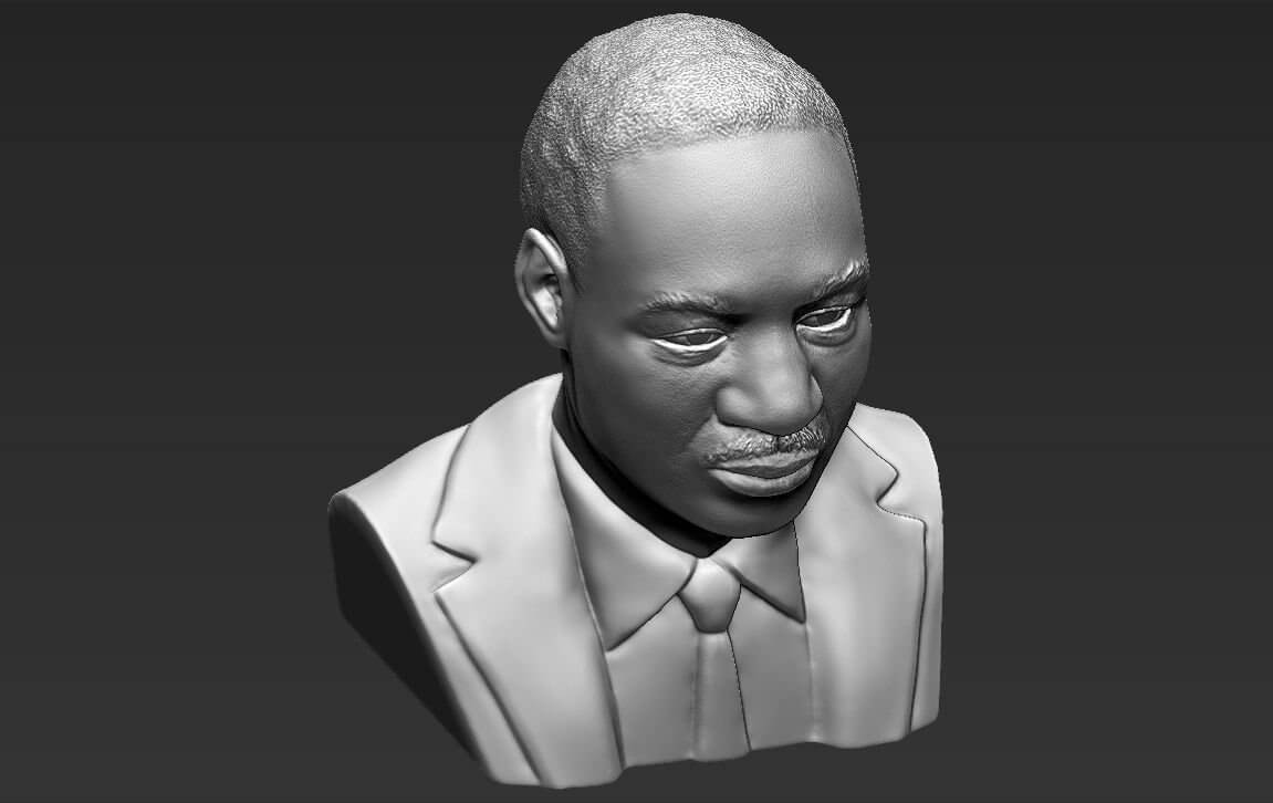 Martin Luther King Jr. Bust - 3D Model by PrintedReality