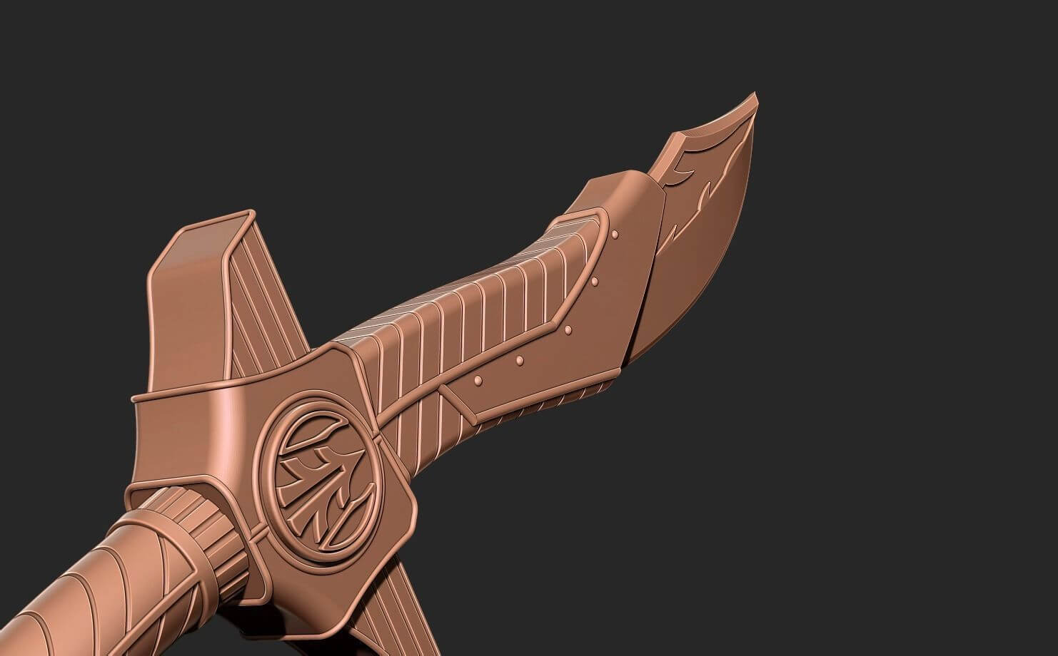 Power Rangers Saba Sword 3D Print Model by Printhub
